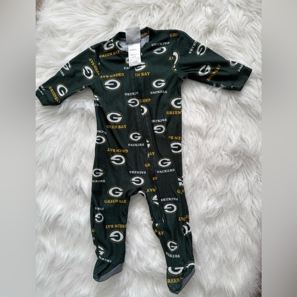 NFL Other - NFL Green Bay Packers Kids Footie Pajamas - Green and Gold